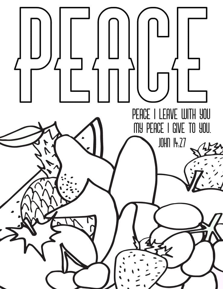 Peace Printable coloring page