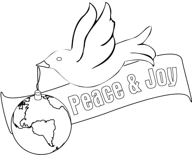 Peace and Joy coloring page