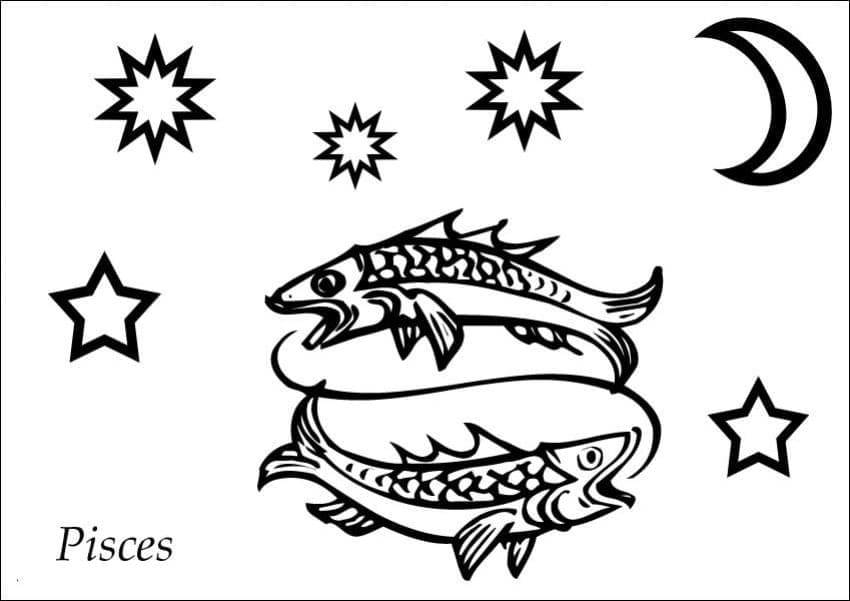 Pisces to Print coloring page