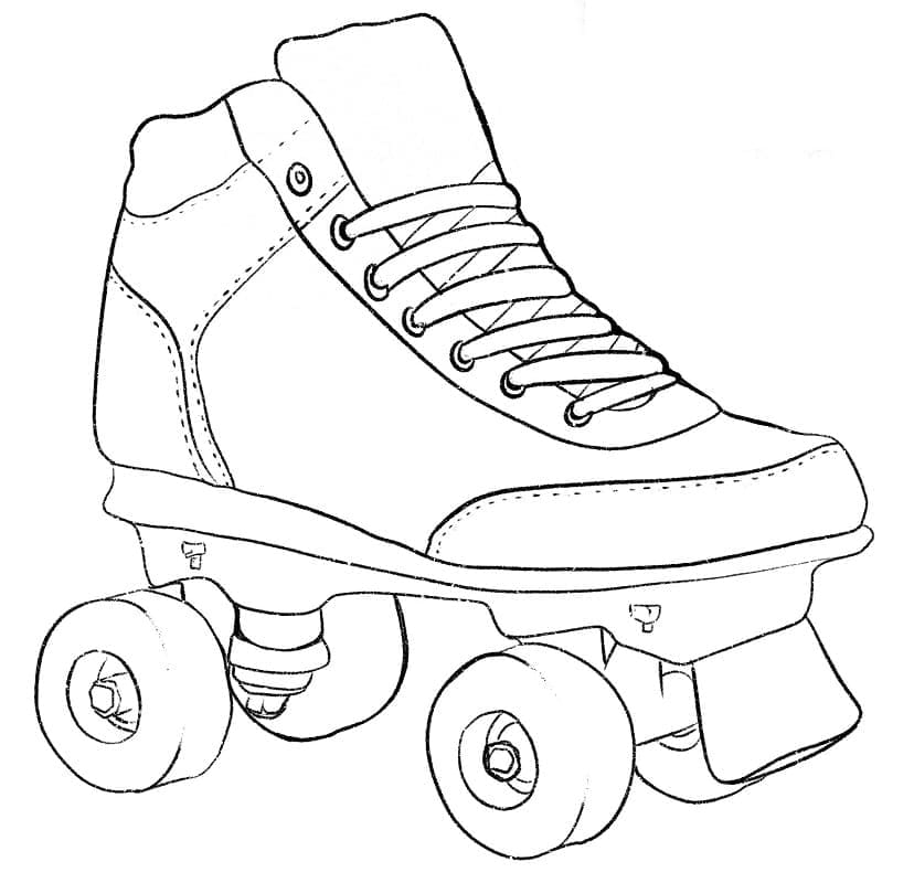 Print Roller Skate coloring page