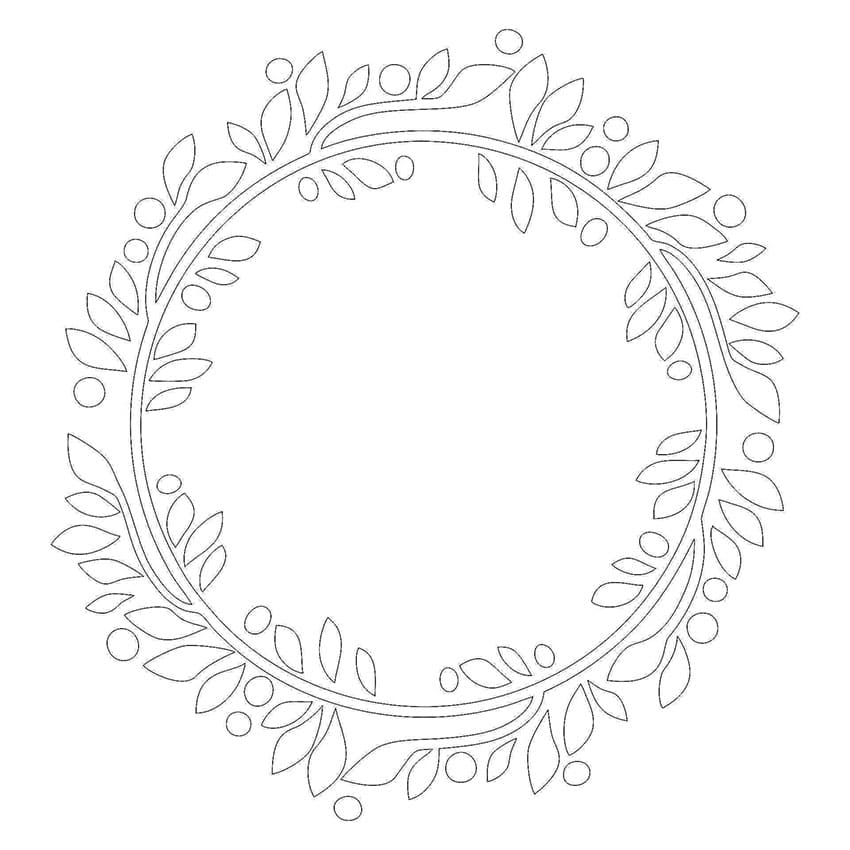 Printable Blank Wreath Template