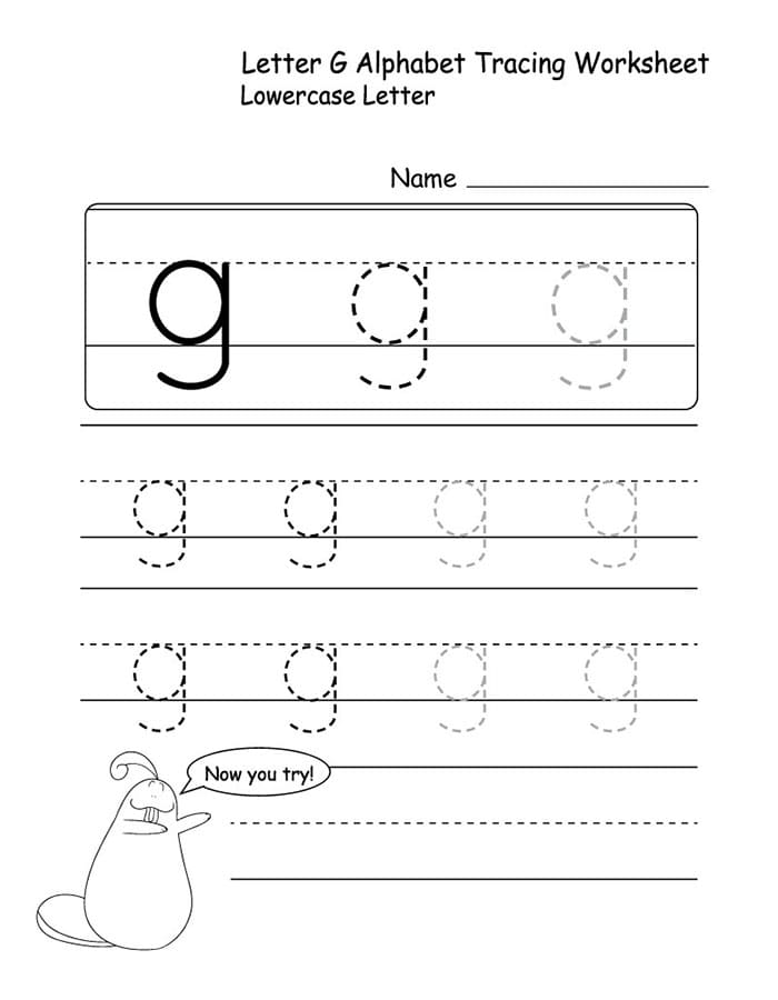 Printable Letter G To Trace