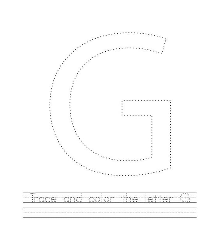 Printable Letter G Tracing Online