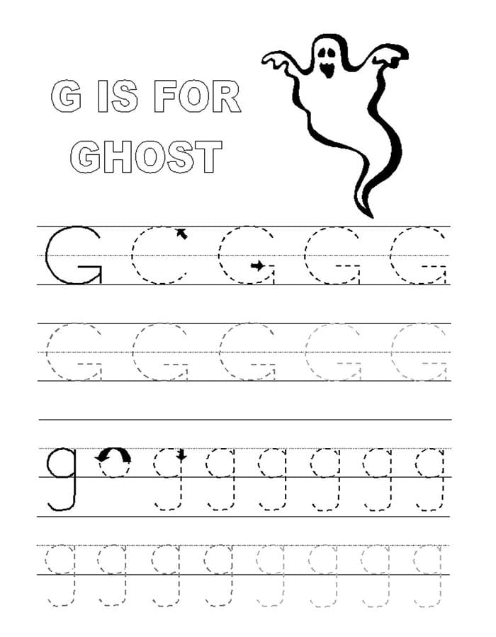Printable Letter G Tracing Sheets