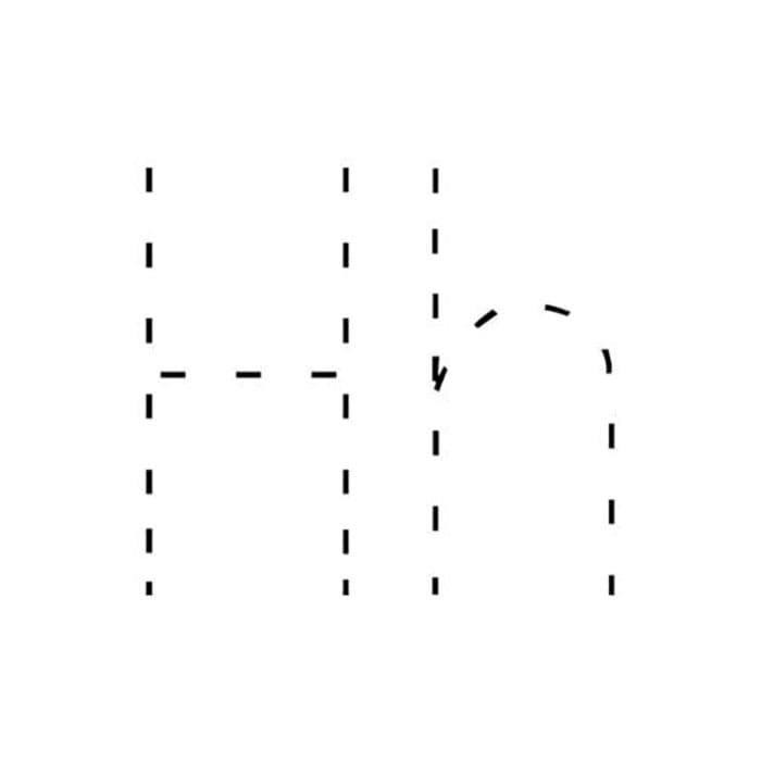 Printable Letter H Tracing