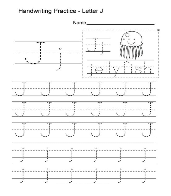 Printable Letter J Tracing Activities