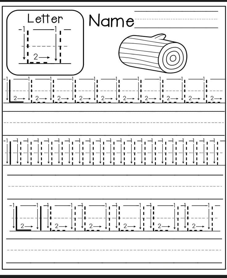 Printable Letter L Tracing Ideas