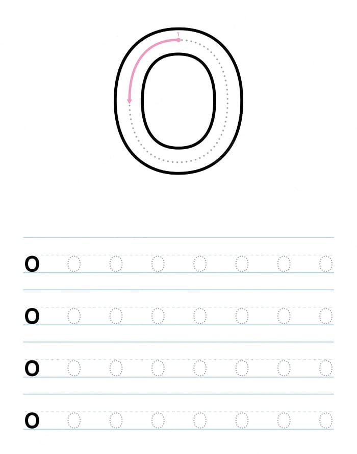 Printable Letter O Trace And Write