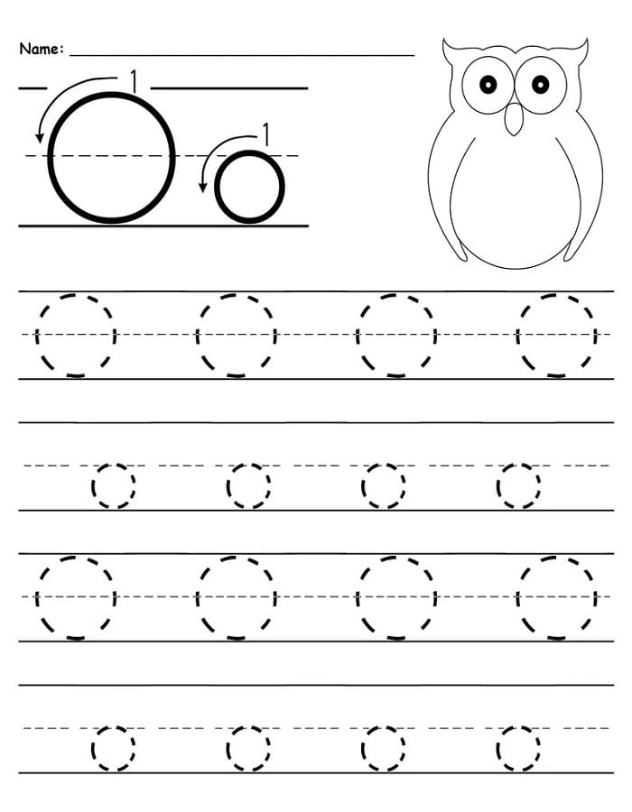 Printable Letter O Tracing Preschool