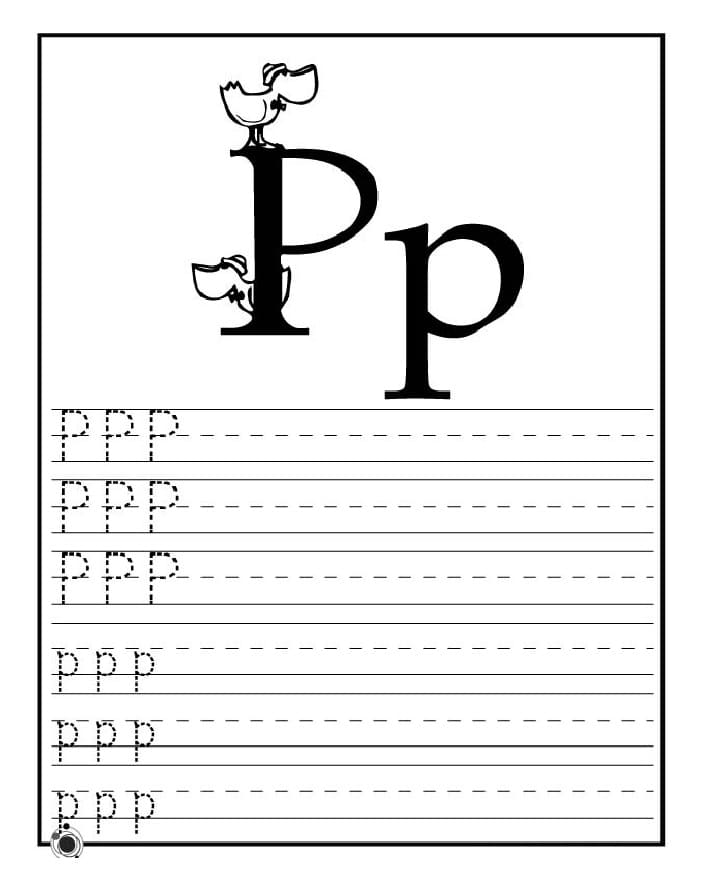 Printable Letter P Tracing Online