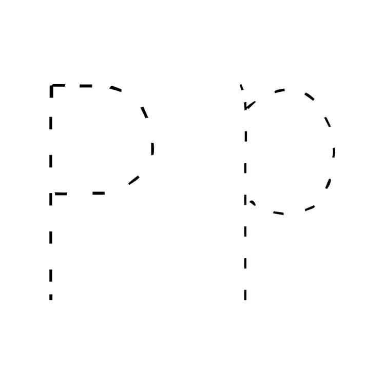 Letter P Tracing