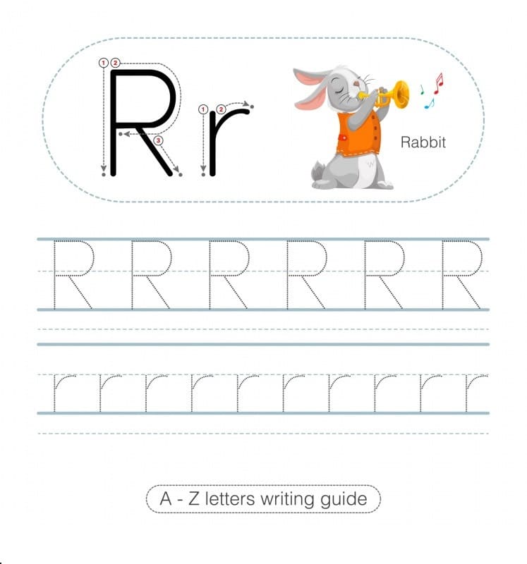 Printable Letter R Trace And Write