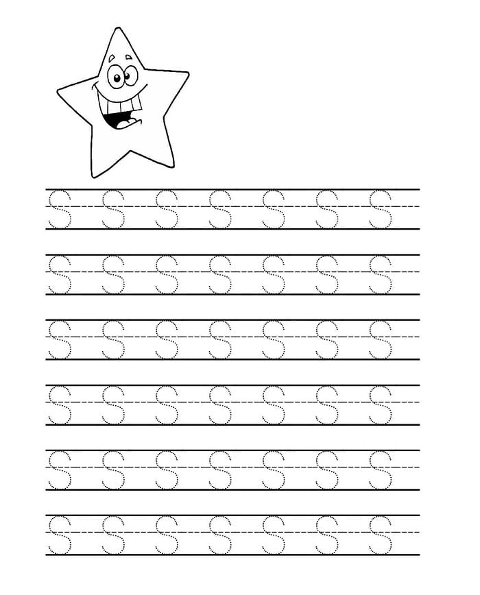 Printable Letter S Tracing Easy