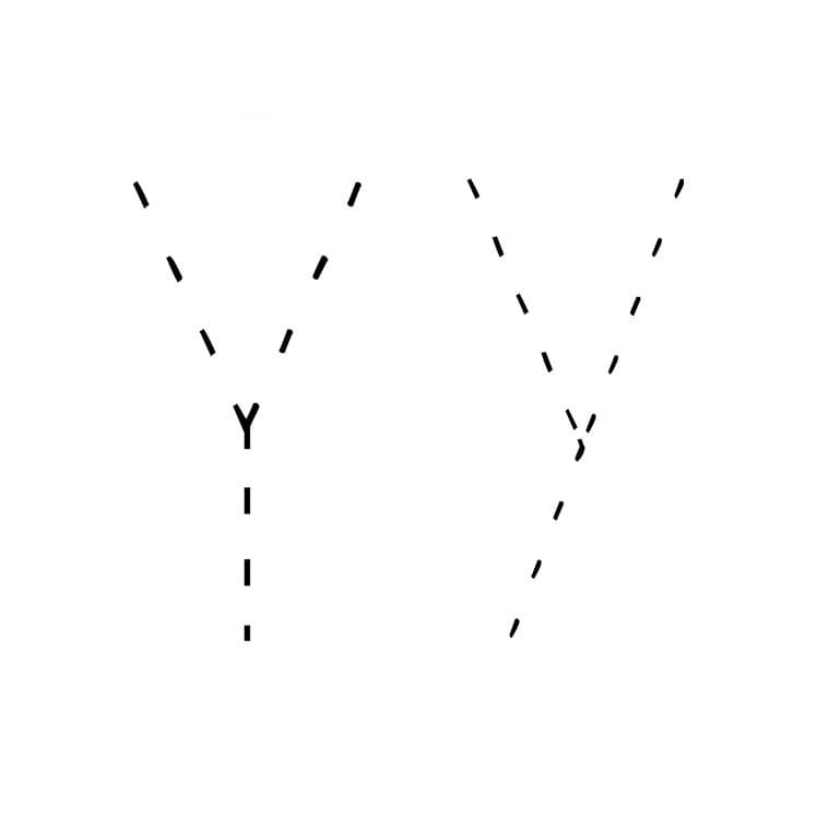 Printable Letter Y Tracing