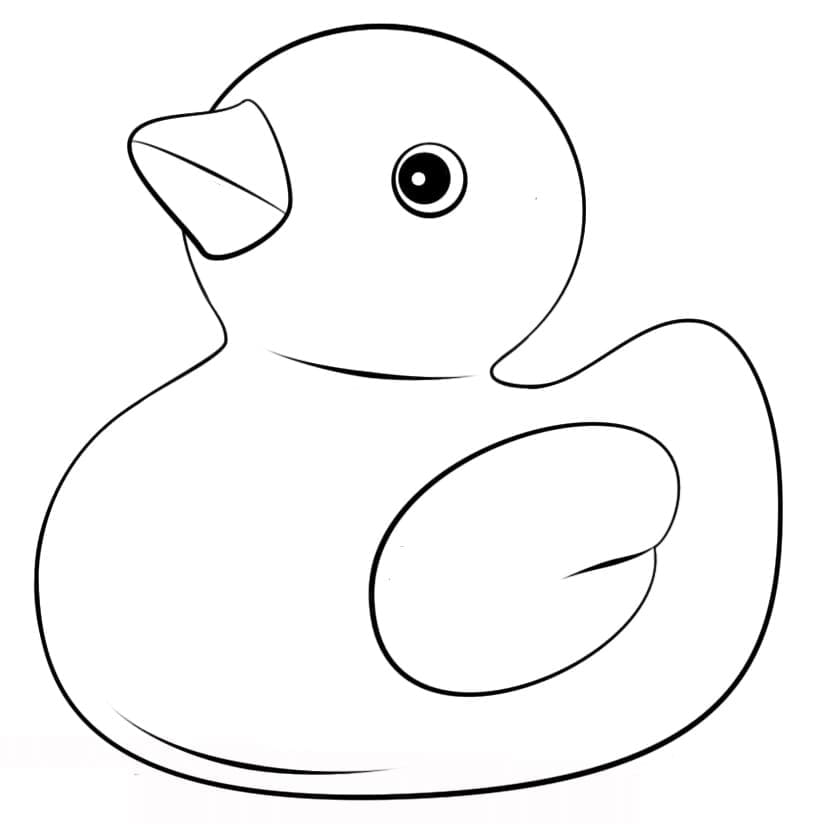 Printable Rubber Duck coloring page
