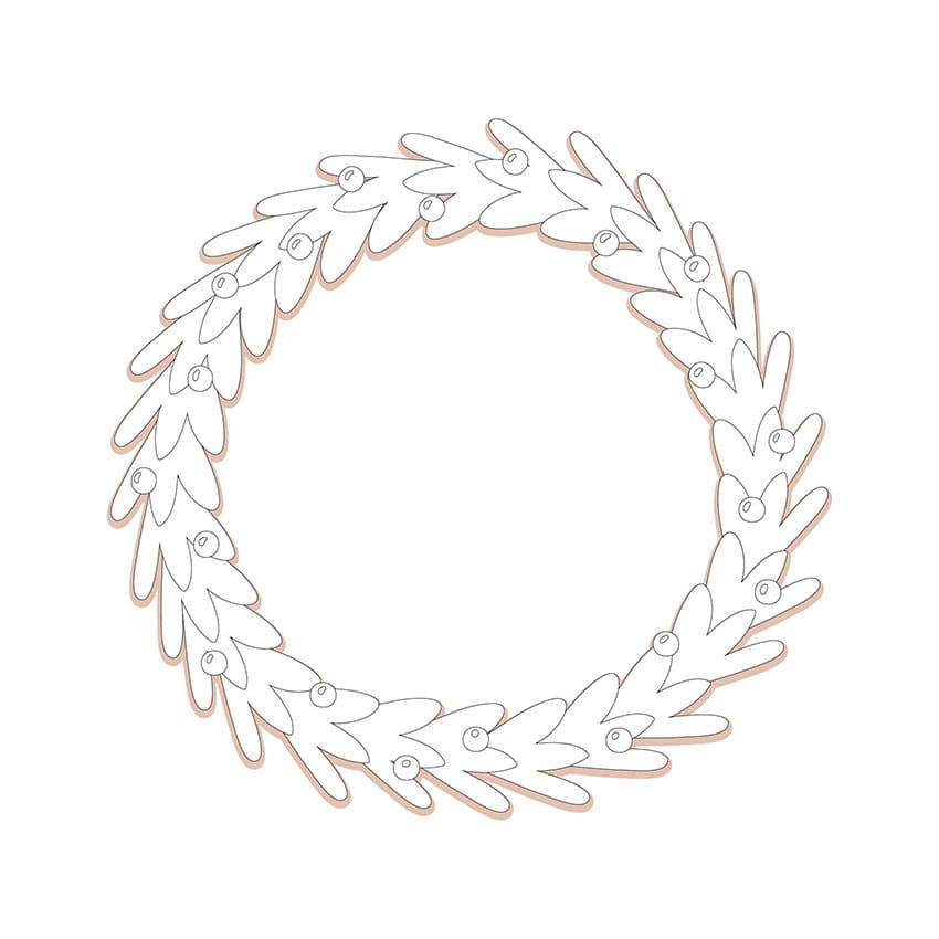 Printable Template For Wooden Wreaths