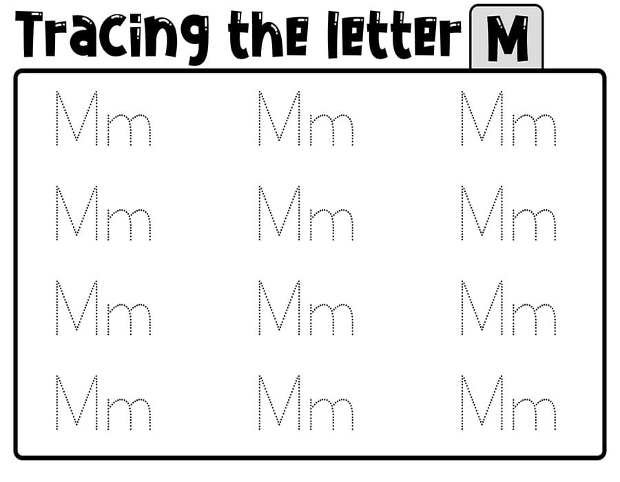 Printable Tracing Letter M