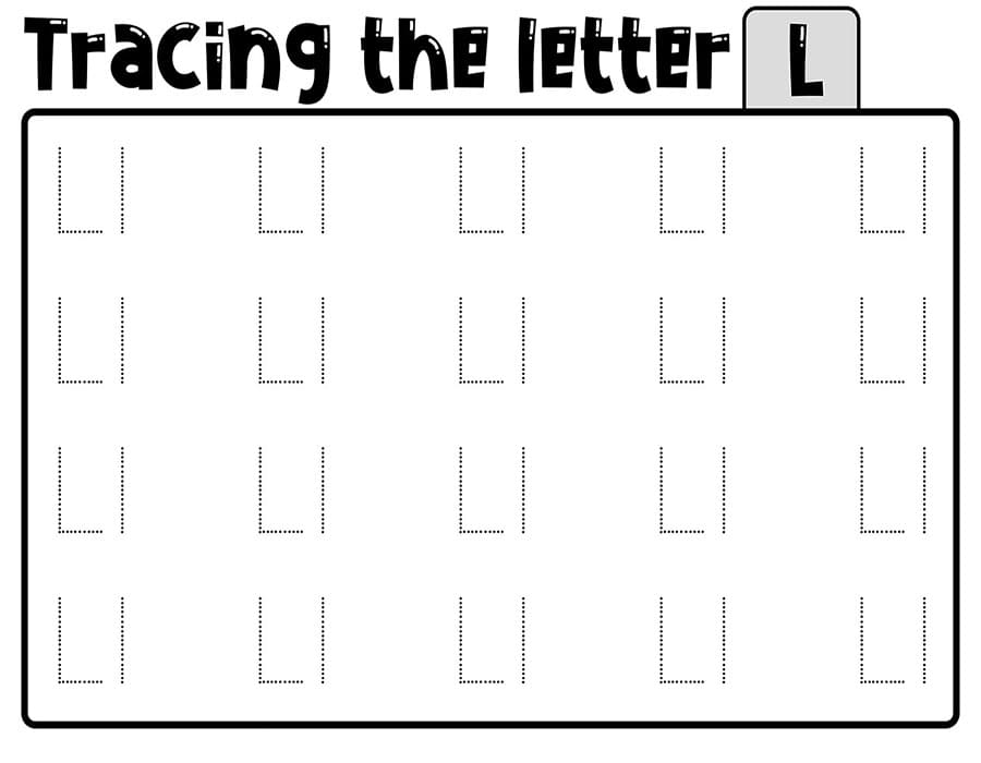 Printable Tracing The Letter L