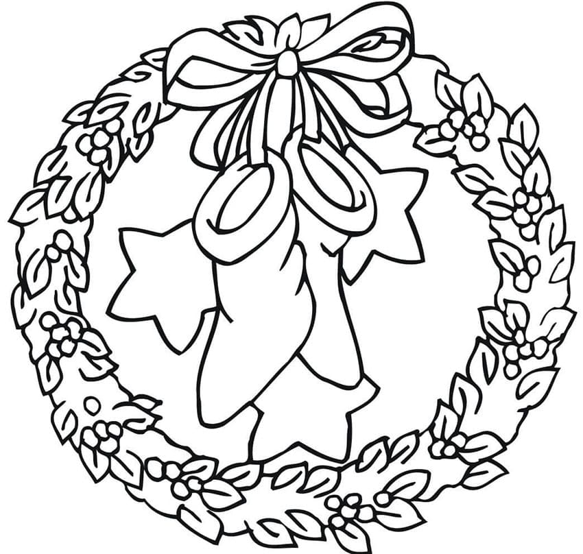 Printable Wreath Bow Template