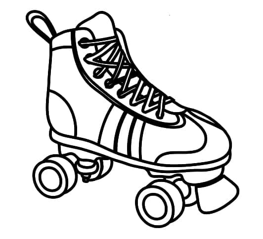Roller Skate for Preschoolers coloring page