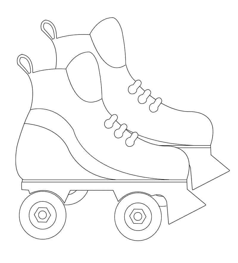 Roller Skates coloring page