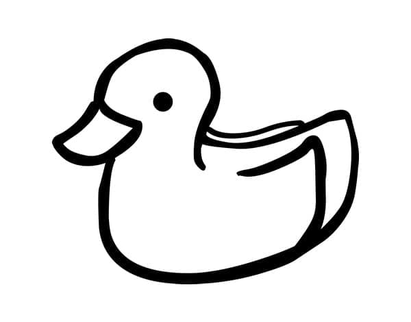 Rubber Duck Free Printable coloring page