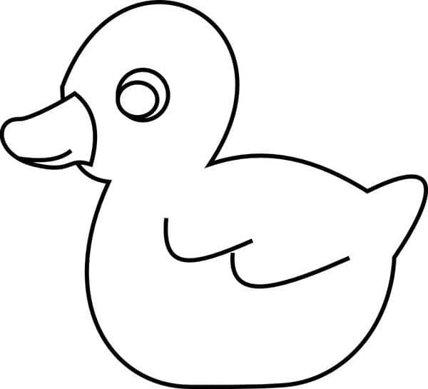 Rubber Duck Printable coloring page