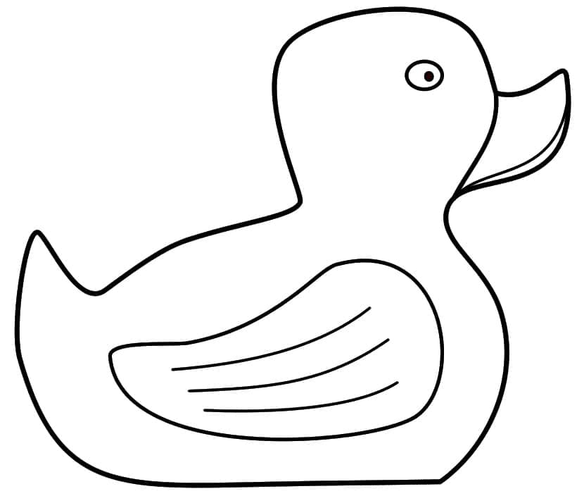 Rubber Duck for Kindergarten coloring page