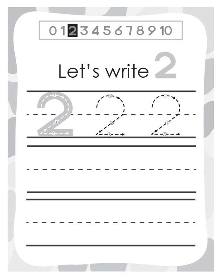 Printable Number 2 Tracing Ideas
