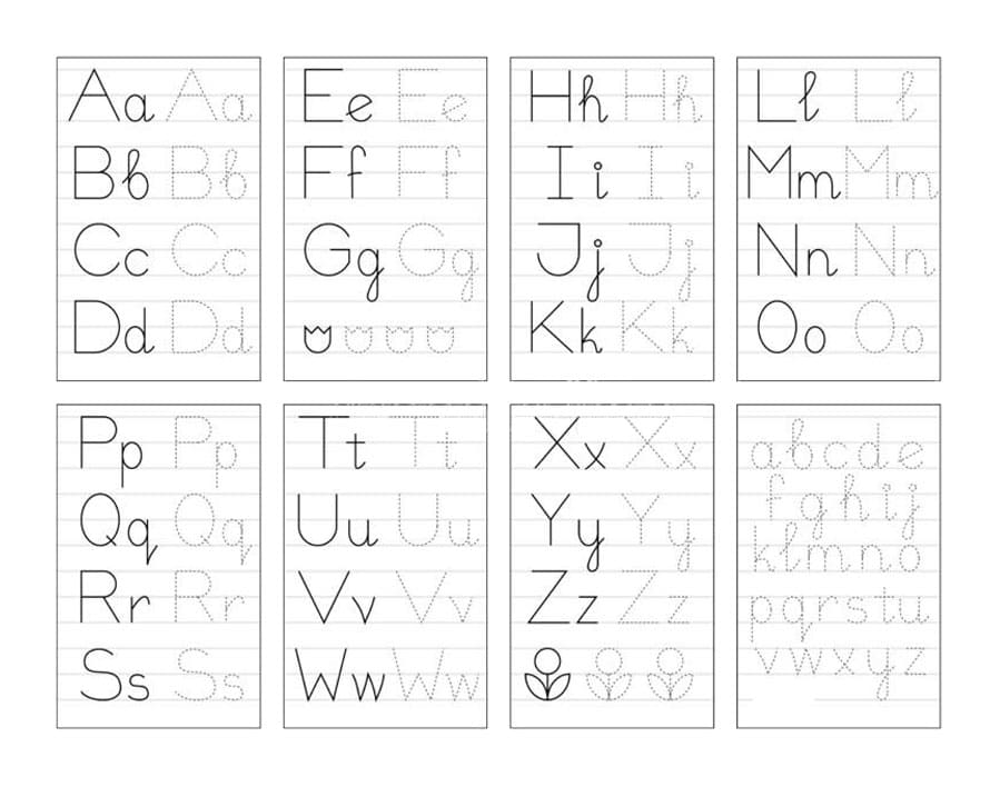Printable Trace Letter A-Z