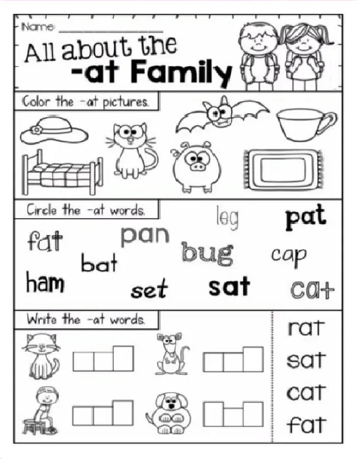 Printable Class 1 English Worksheets For Kids