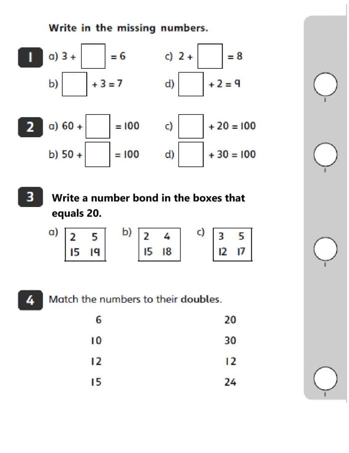 Printable Class 2 Maths Worksheets Online