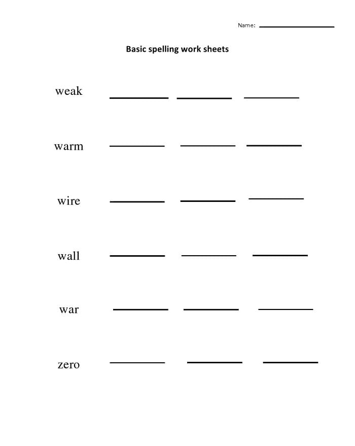 Printable UKG English Worksheets Basic