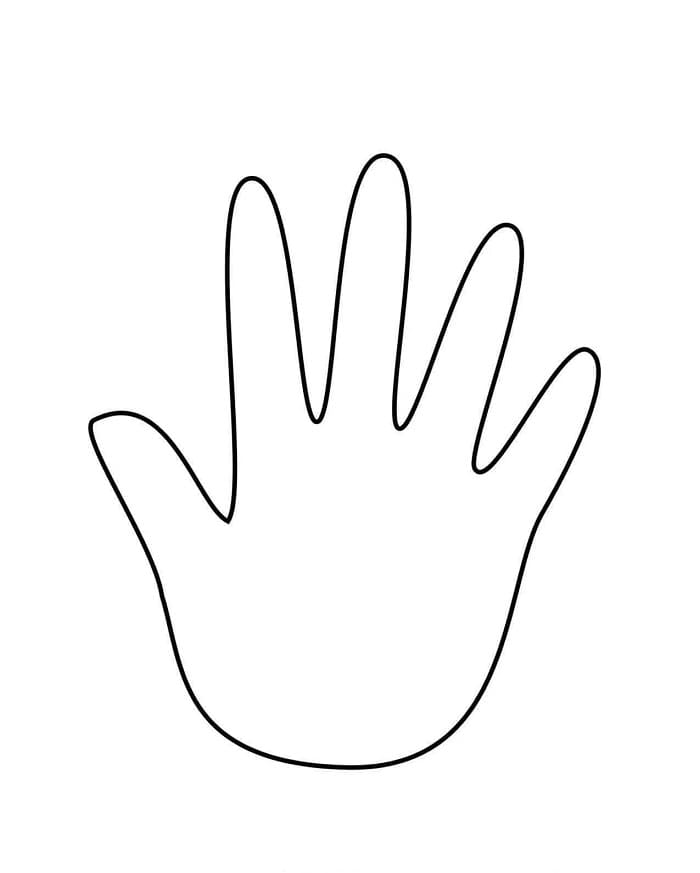 Printable Template Hand Outline Planerium