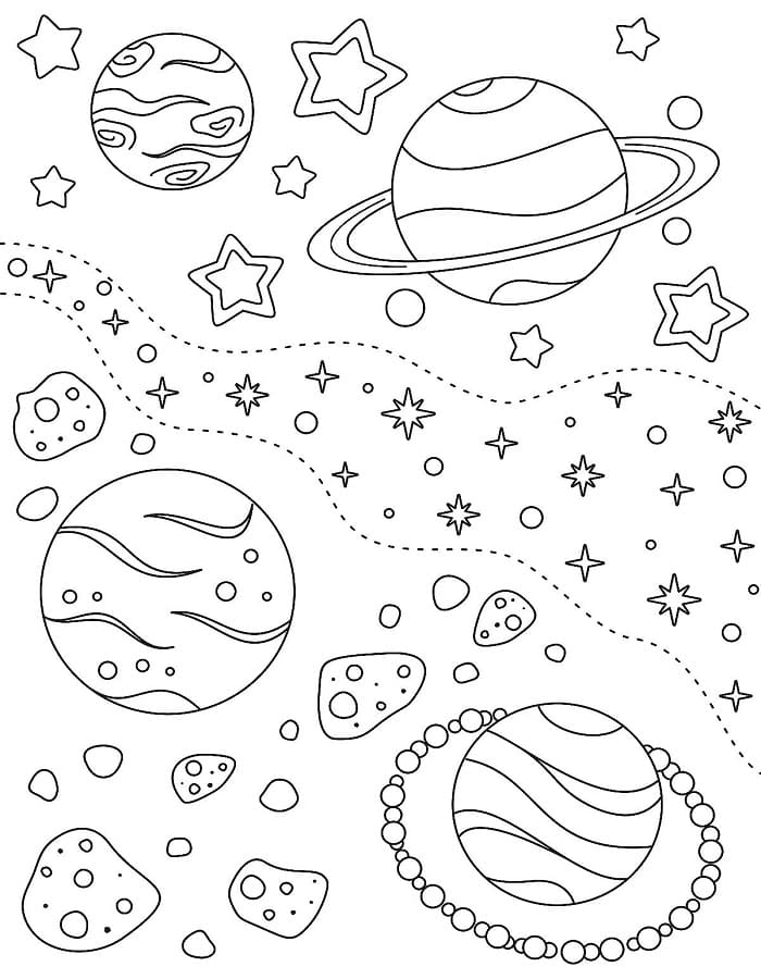 Printable Outer Space Coloring Pages For Kids