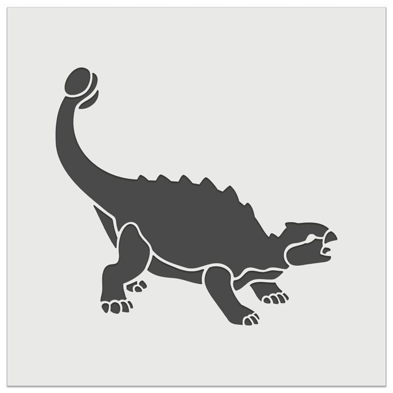 Printable Ankylosaurus Dinosaur Stencil