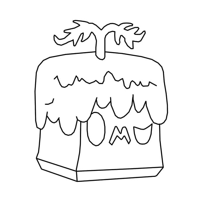 Printable Blizzard Blox Fruits Coloring Page