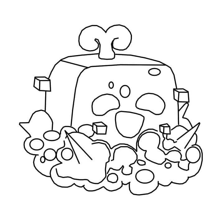 Printable Blox Fruits Control Coloring Page