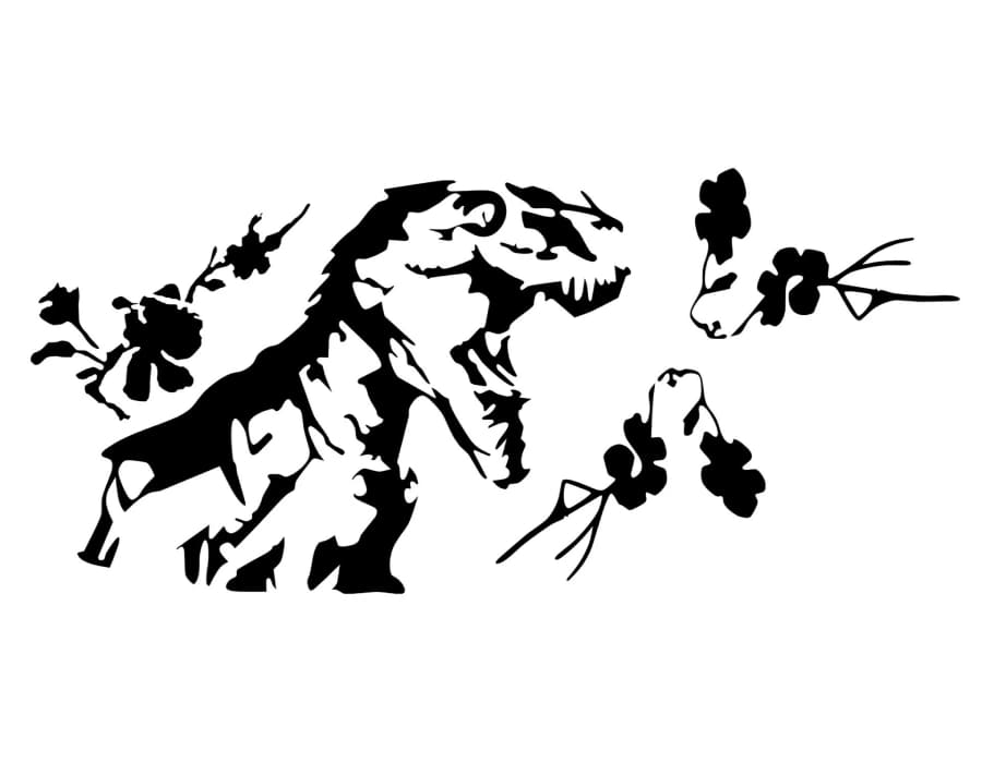 Printable Dinosaur Stencil
