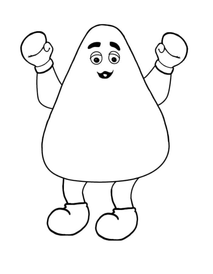 Printable Free Grimace Coloring Page