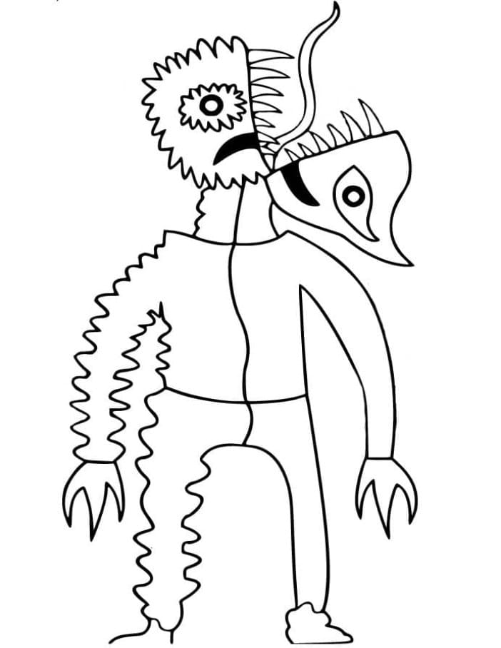 Printable Garten Of Banban Chapter The Jester Coloring Page