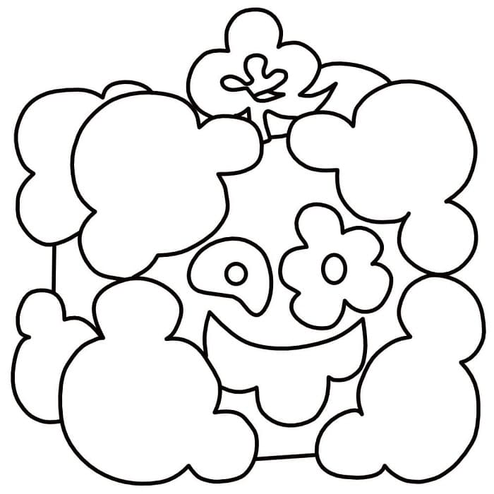 Printable Smoke Fruit From Blox Fruits Coloring Page