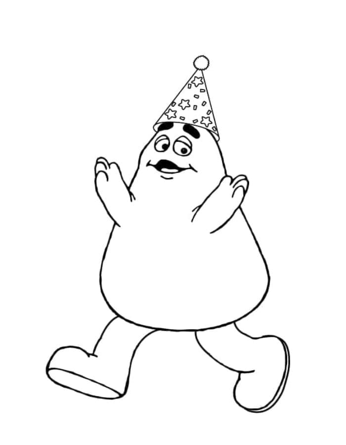 Printable Very Cute Grimace Coloring Page