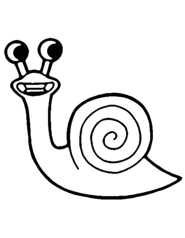 Printable Zephyr Snail Coloring Page