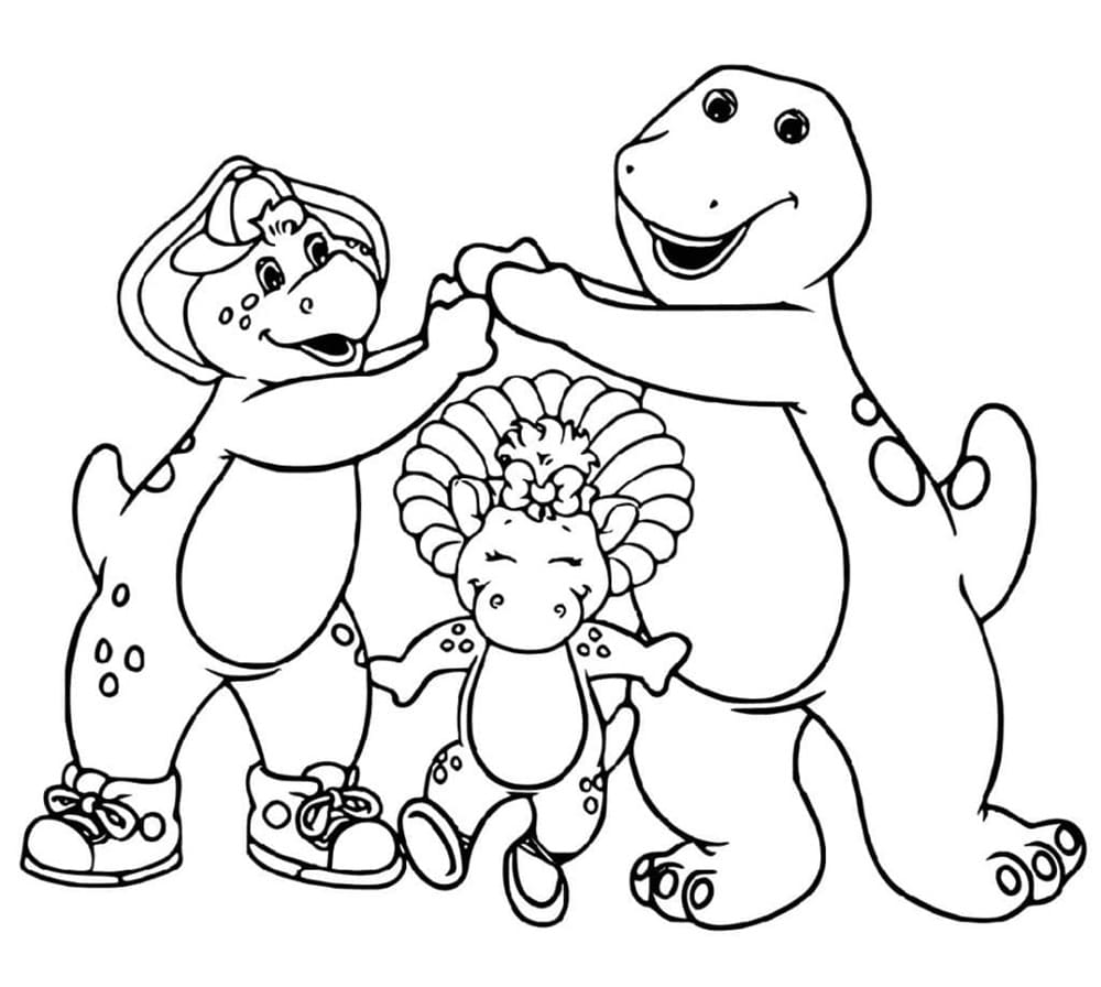 Barney And Friends Printable Coloring Page