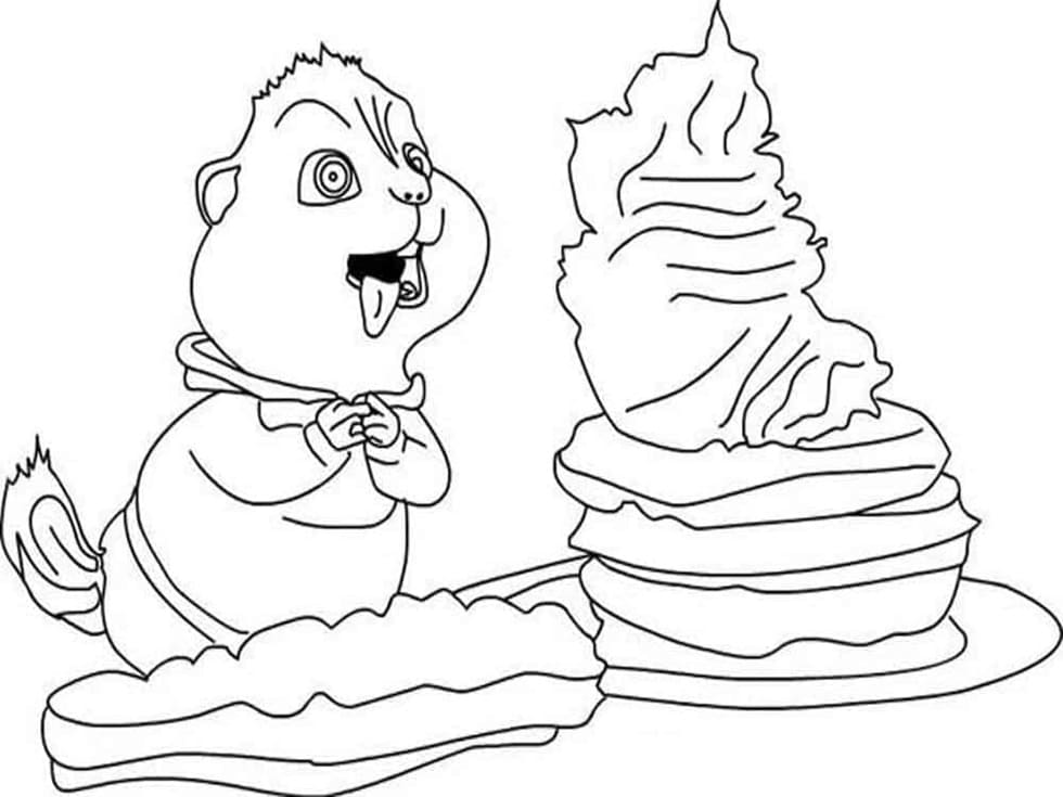 Free Printable Adorable Theodore Seville Coloring Page
