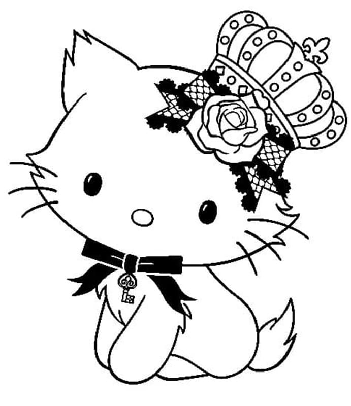 Free Printable Charmmy Kitty Sanrio Coloring Page