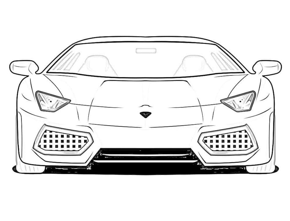Free Printable Ferrari Car Image Coloring Page