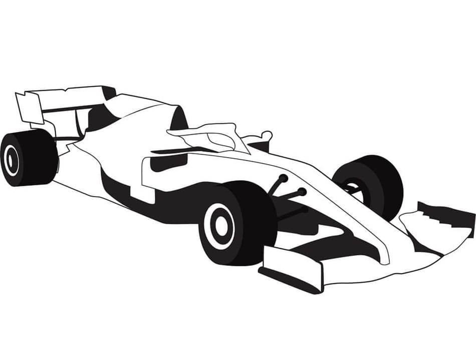 Free Printable Ferrari F1 Coloring Page