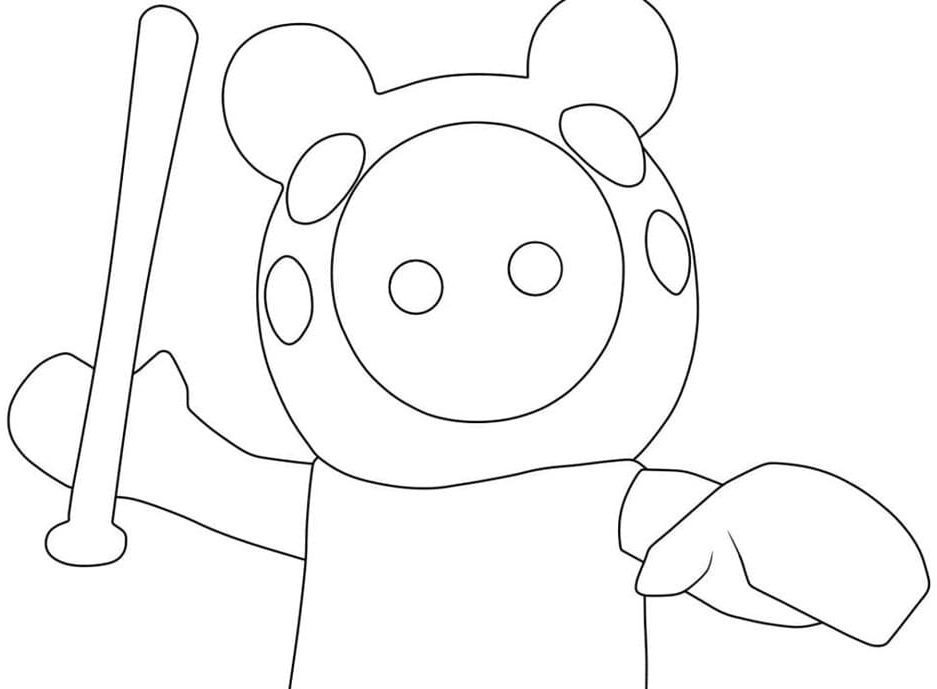 Free Printable Piggy Roblox Coloring Page